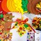 24 sets of fall pumpkin ornaments and DIY fall craft kits Foam Pumpkin Apple Acorn. Autumn Leaf Stickers for Kids Party Favors. Thanksgiving Halloween Classroom Home Activity Tree Door Decoration